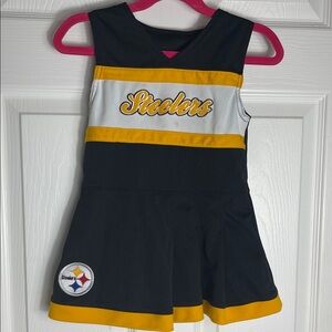 Pittsburgh Steelers Girls' Black and Gold Cheer Dress
